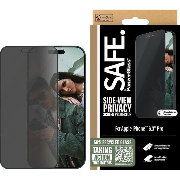 PanzerGlass SAFE Privacy  iPhone '24 6.3" Pro  UWF