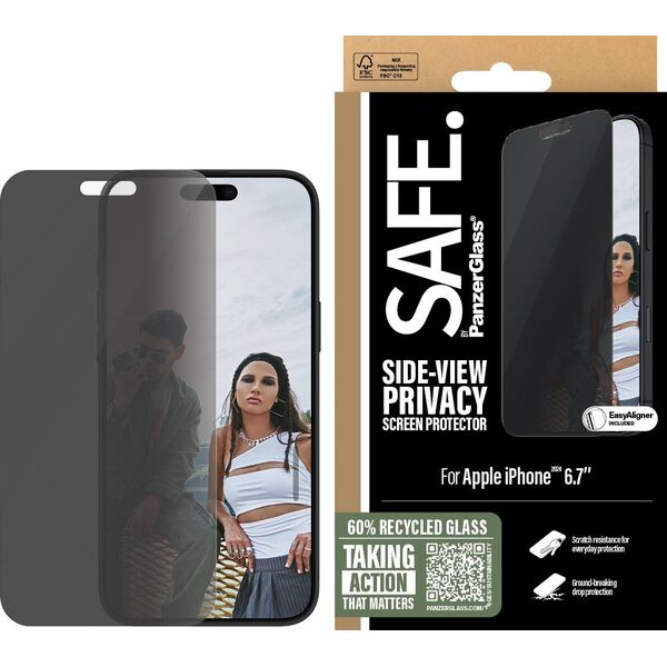 PanzerGlass SAFE Privacy  iPhone '24 6.7" UWF