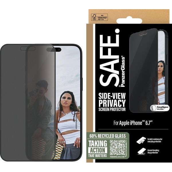 PanzerGlass SAFE Privacy  iPhone '24 6.7" UWF