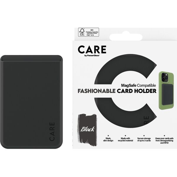 PanzerGlass CARE Fashionable Card Holder Black iPhone universal