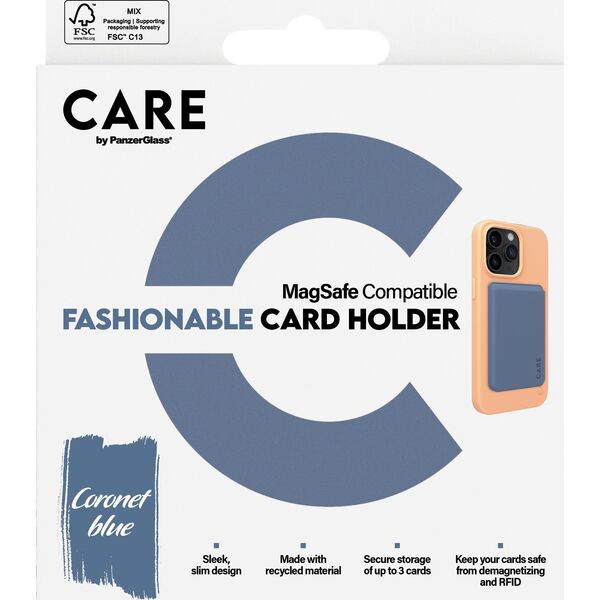PanzerGlass CARE Fashionable Card Holder Blue iPhone universal