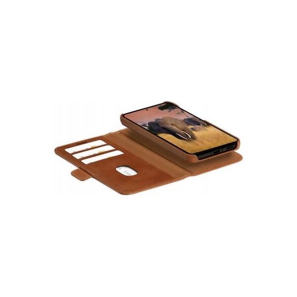 dbramante Samsung Galaxy S24 Ultra Lynge 2-in-1 Wallet Case by Dbramante1928 Brown