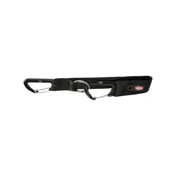 Trixie TRIXIE 12774, Dog, Seat belt safety lead, Black, Tape, Monochromatic, Polyester