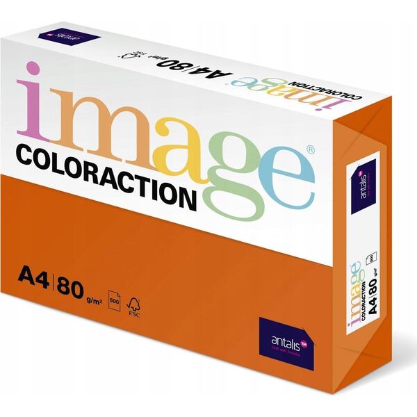 Antalis Kopipapir Image Coloraction A4 80g Amsterdam Deep Orange 500ark/pkt