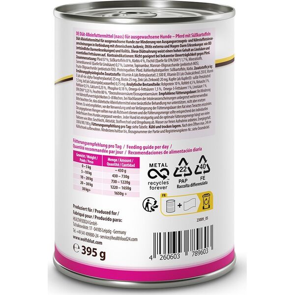 Wolfsblut Wolfsblut Dog VetLine Hypoallergenic puszka 395g