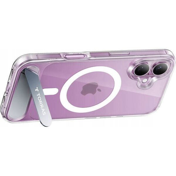 Torras Etui Torras Pstand Series do iPhone 16 Plus (transparentne)