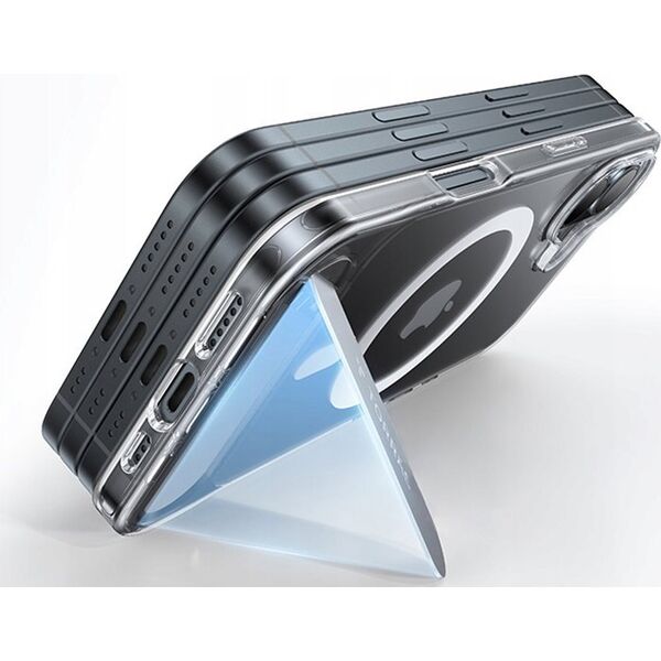 Torras Etui Torras Pstand Series do iPhone 16 Plus (transparentne)