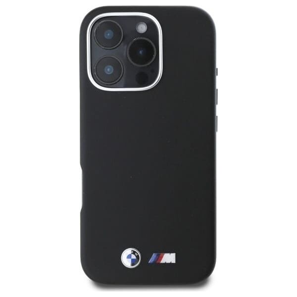 BMW BMW BMHMP16L23PMWK iPhone 16 Pro 6.3" czarny/black hardcase M Smooth Full Wrapped Metal MagSafe
