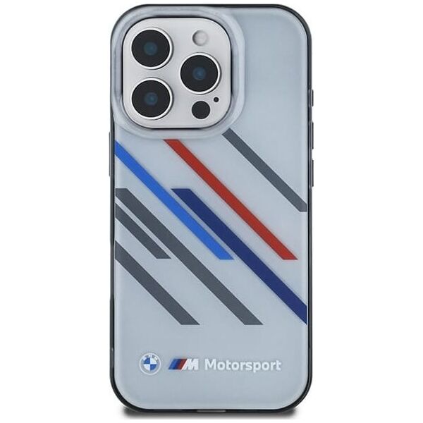 BMW BMW BMHCP16X23HTRAG iPhone 16 Pro Max 6.9" szary/grey hardcase Motosport IML Random Stripes