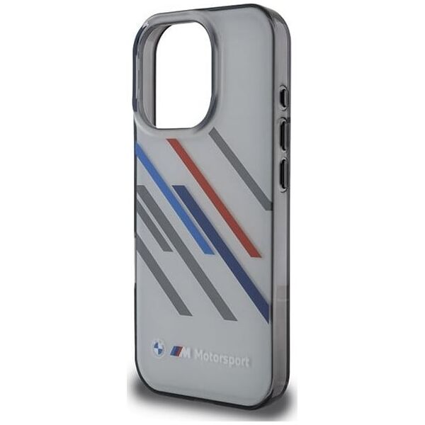 BMW BMW BMHCP16X23HTRAG iPhone 16 Pro Max 6.9" szary/grey hardcase Motosport IML Random Stripes