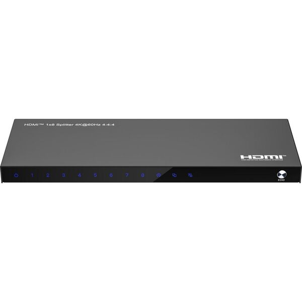 MicroConnect HDMI 4K Splitter 1x 8 Support