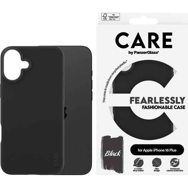 PanzerGlass PanzerGlass CARE Fashion Colors iPhone 16 Plus schwarz