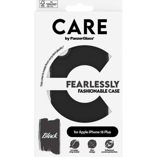 PanzerGlass PanzerGlass CARE Fashion Colors iPhone 16 Plus schwarz