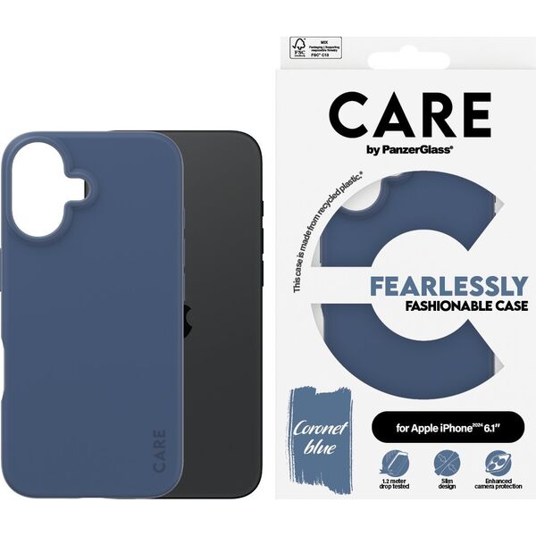 PanzerGlass PanzerGlass CARE Fashion Colors iPhone 16 blau