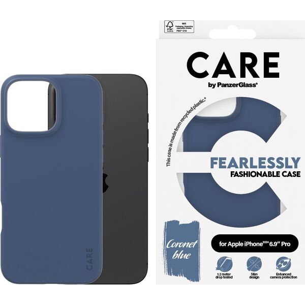 PanzerGlass PanzerGlass CARE Fashion Colors iPhone 16 Pro Max blau