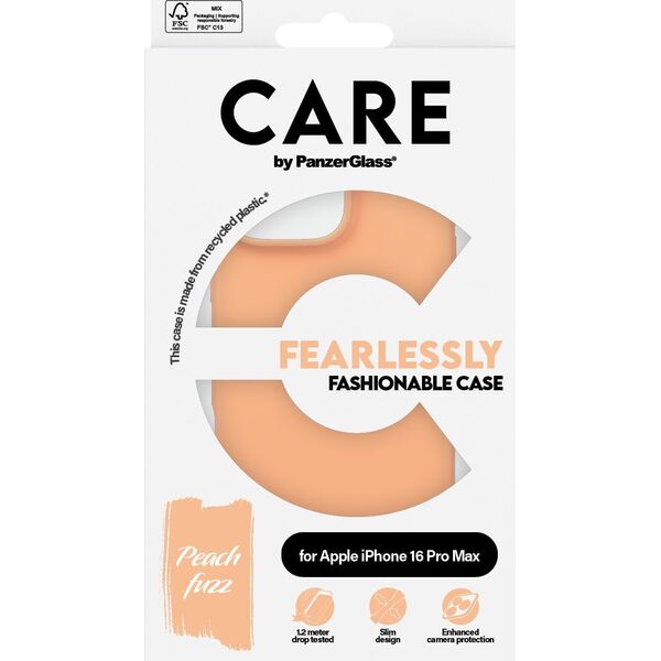 PanzerGlass PanzerGlass CARE Fashion Colors iPhone 16 Pro Max peachy