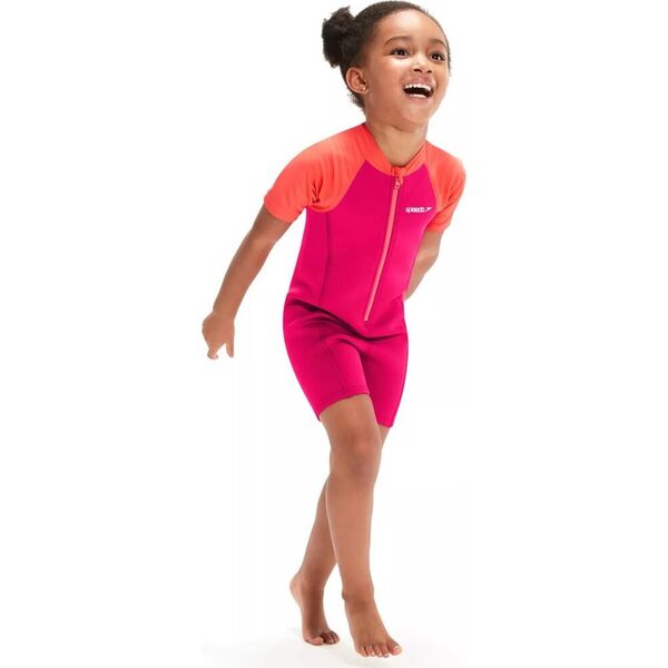 Speedo Dziecięcy strój kąpielowy Speedo LTS WSUT 1PC IF cherry pink/coral rozmiar 3