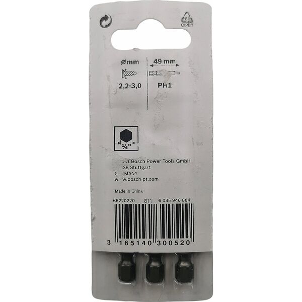 Bosch Screwdriver bit extra hard Bosch 2607001526