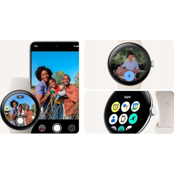 Smartwatch Google Pixel Watch 3 (45mm) WiFi obsidian