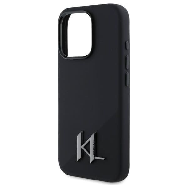 Karl Lagerfeld Karl Lagerfeld KLHMP16XSCMKMPCK iPhone 16 Pro Max 6.9" czarny/black hardcase Silicone Shadow Metal Initial MagSafe