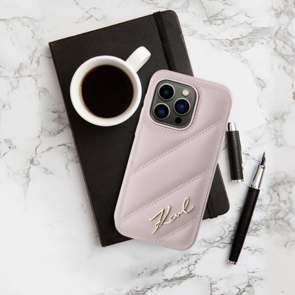Karl Lagerfeld Karl Lagerfeld KLHCP16SPQDSMGR iPhone 16 6.1" czerwony/red hardcase Quilted Signature
