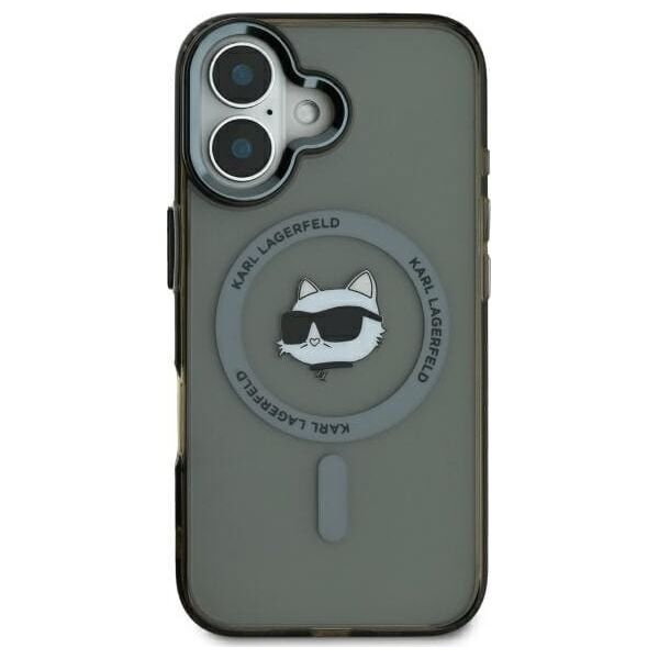 Karl Lagerfeld Karl Lagerfeld KLHMP16XHLSCHK iPhone 16 Pro Max 6.9" czarny/black hardcase IML Metal Choupette Head MagSafe