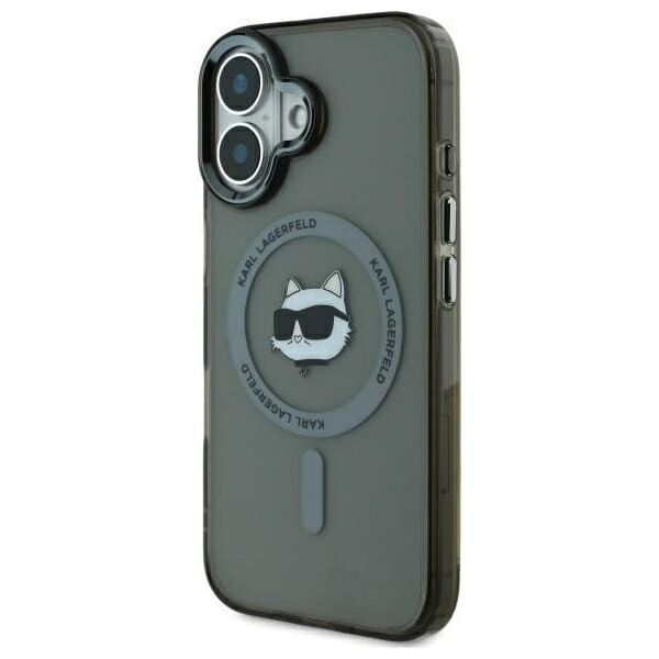 Karl Lagerfeld Karl Lagerfeld KLHMP16MHLSCHK iPhone 16 Plus 6.7" czarny/black hardcase IML Metal Choupette Head MagSafe