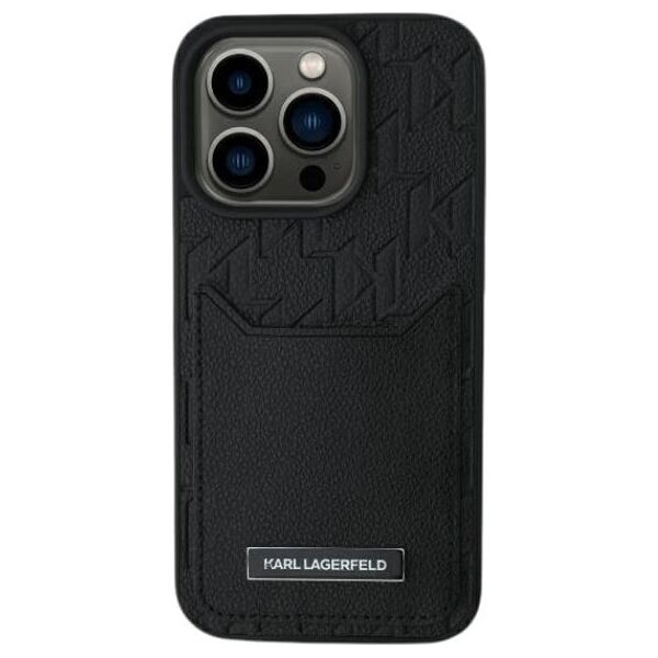Karl Lagerfeld Karl Lagerfeld KLHCP16SPGKHPRPK iPhone 16 6.1" czarny/black hardcase Cardslots Monogram