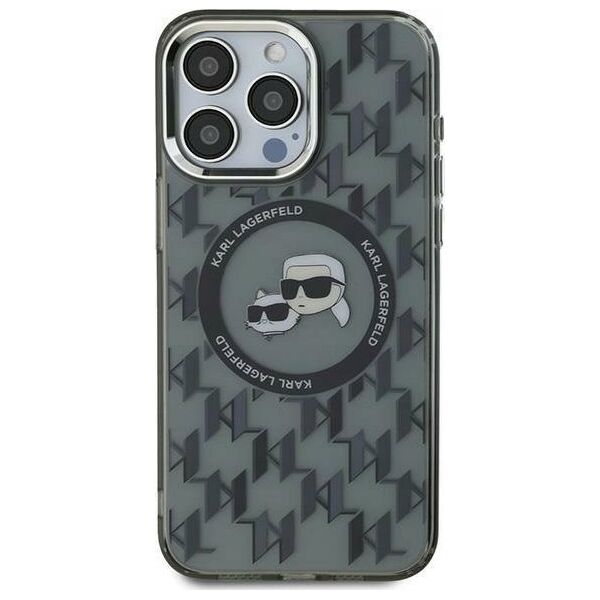 Karl Lagerfeld Karl Lagerfeld KLHMP16LHMCKMHK iPhone 16 Pro 6.3" czarny/black IML Monogram Karl&Choupette Head MagSafe