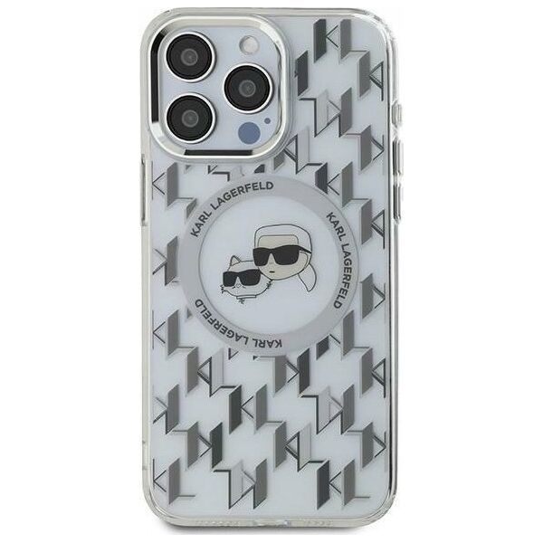 Karl Lagerfeld Karl Lagerfeld KLHMP16SHMCKMHT iPhone 16 6.1" przezroczysty/transparent IML Monogram Karl&Choupette Head MagSafe