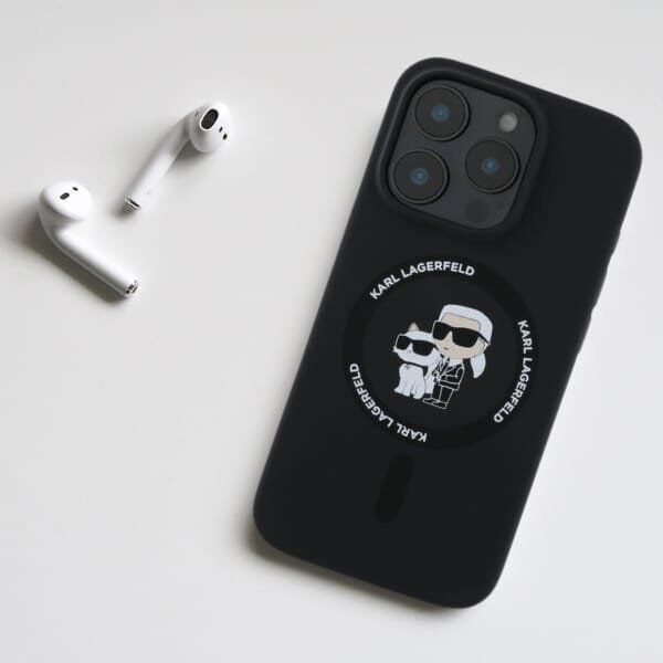 Karl Lagerfeld Karl Lagerfeld KLHMP16MSCMKCRHK iPhone 16 Plus 6.7" czarny/black hardcase Silicone Karl&Choupette Ring MagSafe