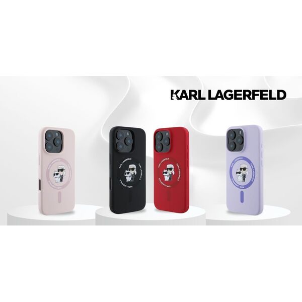 Karl Lagerfeld Karl Lagerfeld KLHMP16MSCMKCRHK iPhone 16 Plus 6.7" czarny/black hardcase Silicone Karl&Choupette Ring MagSafe