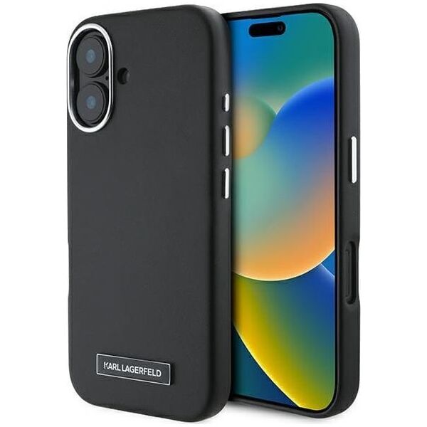 Karl Lagerfeld Karl Lagerfeld KLHMP16MPGMSRPK iPhone 16 Plus 6.7" czarny/black hardcase FW Metal Plate MagSafe