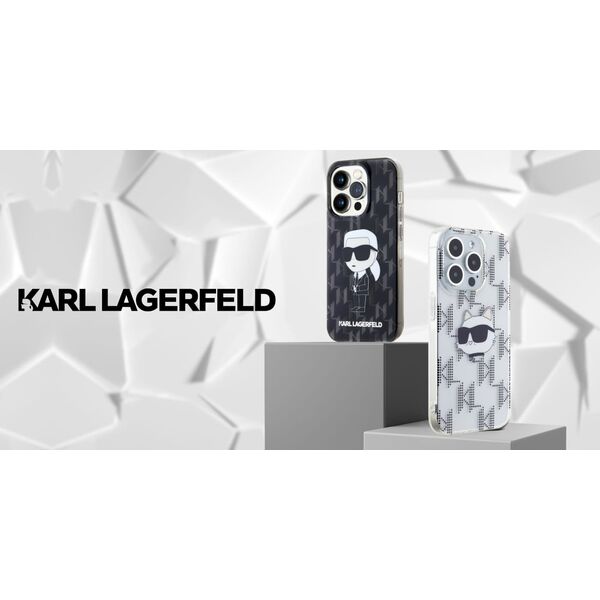Karl Lagerfeld Karl Lagerfeld KLHCP16XHKLPCHT iPhone 16 Pro Max 6.9" przezroczysty/transparent hardcase IML Choupette Head Electroplated