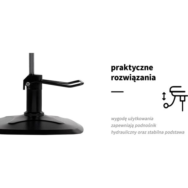 Activeshop Gabbiano fotel fryzjerski Katania Loft Old Leather ciemny brąz
