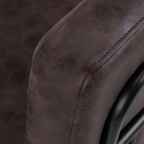 Activeshop Gabbiano fotel fryzjerski Katania Loft Old Leather ciemny brąz