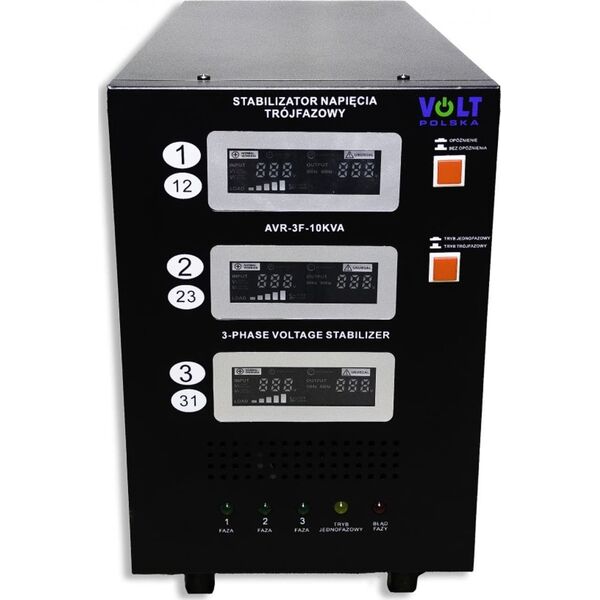 Volt Stabilizator napięcia trójfazowy AVR PRO 10000VA 3% SERVO 3-F