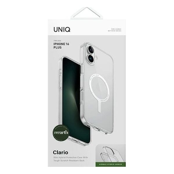 Uniq UNIQ etui Clario iPhone 16 Plus 6.7" Magclick Charging przeźroczysty/lucent clear
