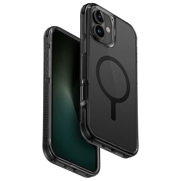 Uniq UNIQ etui Combat iPhone 16 Plus 6.7" Magclick Charging czarny/carbon black