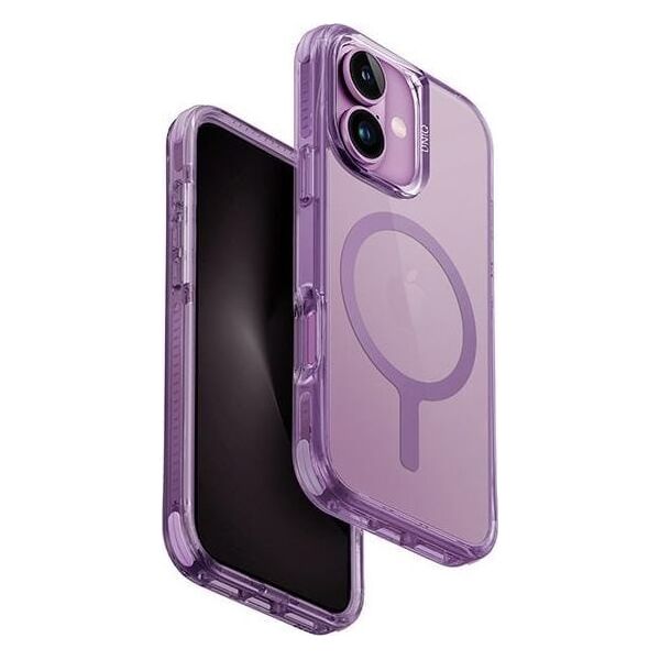 Uniq UNIQ etui Combat iPhone 16 6.1" Magclick Charging różowy/grape pink