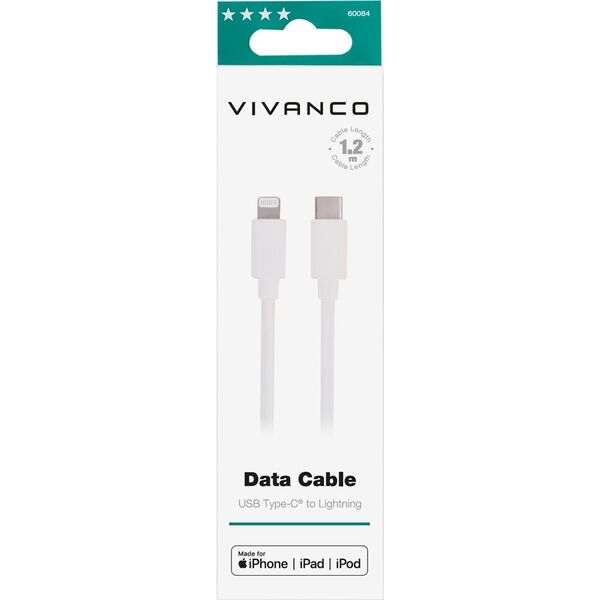 Kabel USB Vivanco Vivanco cable USB-C - Lightning 2m (60085)