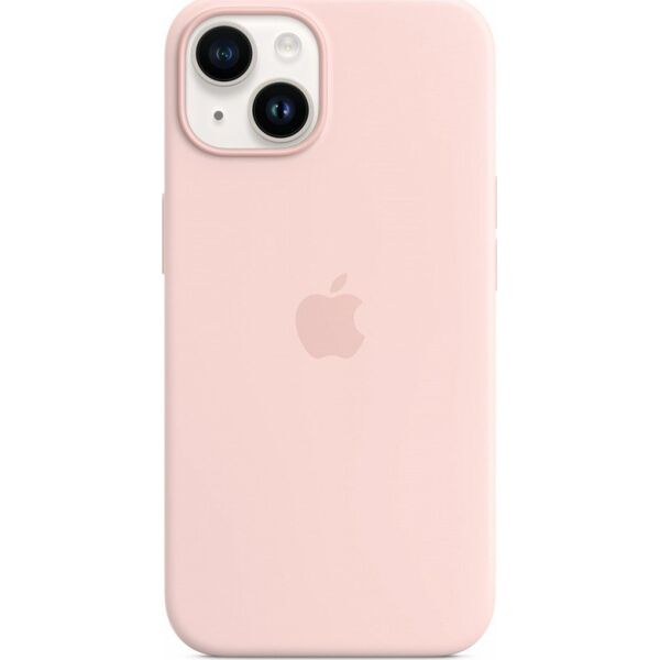 Apple iPhone 14 Silicone Case with MagSafe - Chalk Pink