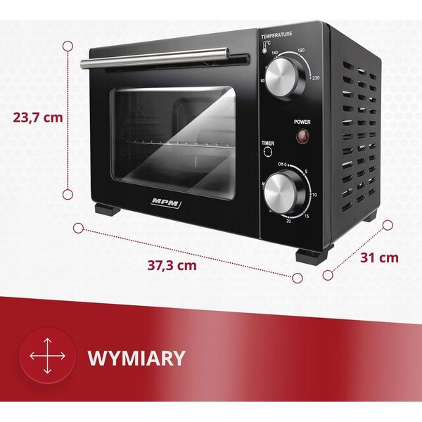 Mini piekarnik MPM MPM MPE-13 Mini orkaitė