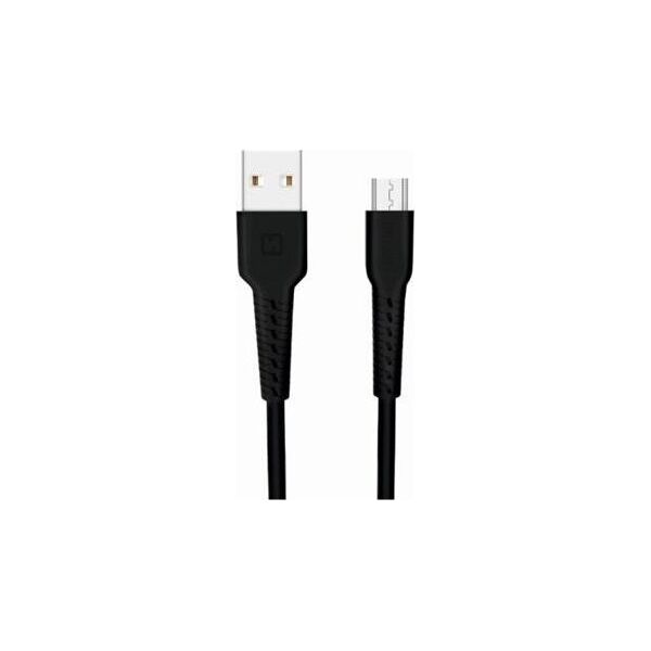 Kabel USB Swissten Swissten Basic Fast Charge 3A Micro USB Datu un Uzlādes Kabelis 1m Melns