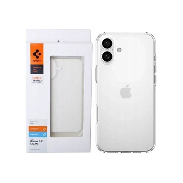 Spigen Spigen Crystal Flex, crystal clear - iPhone 16 Plus