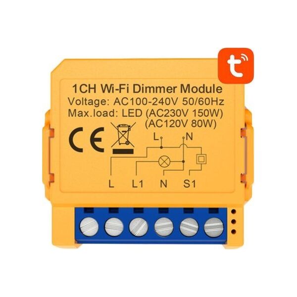 Avatto Inteligentny przełącznik dopuszkowy WiFi Avatto DMS16-2 TUYA