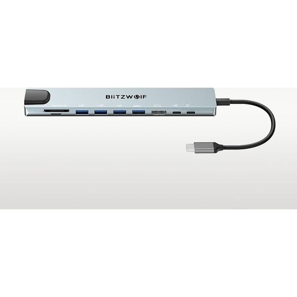 Stacja/replikator Blitzwolf Stacja dokująca Blitzwolf BW-TH5 10w1 USB-C (srebrny)