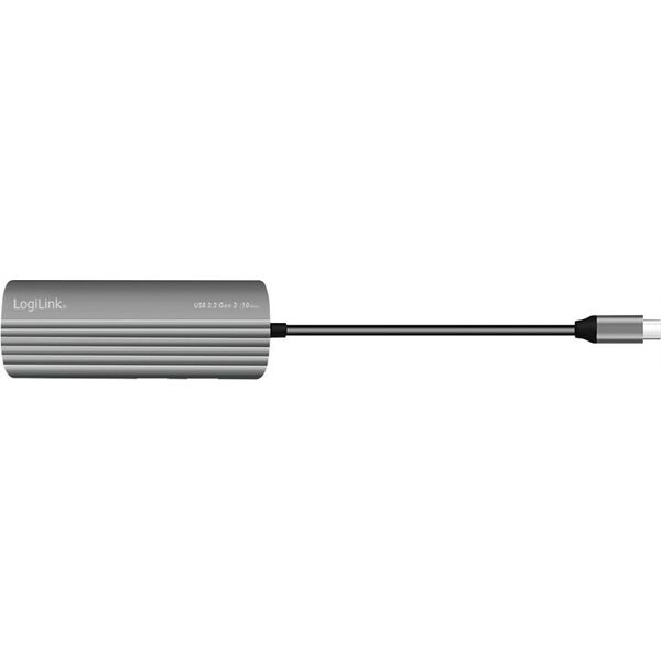 LogiLink LogiLink USB 3.2 Gen2 Hub 4+1-Port aluminium