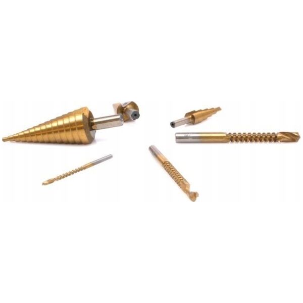 Sourcing SATRA STEP DRILLS + CUTTERS 6 pcs.