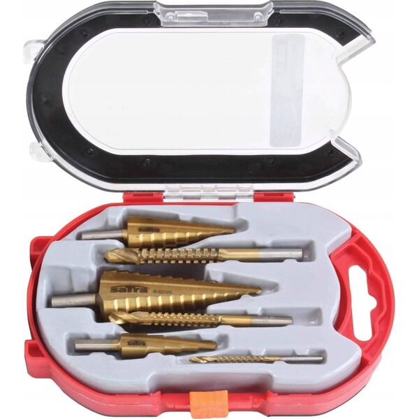 Sourcing SATRA STEP DRILLS + CUTTERS 6 pcs.
